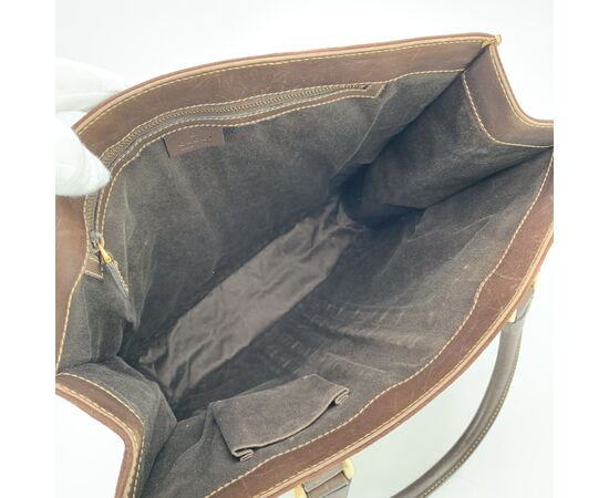 GUCCI Borsa Shopper in Camoscio Col. Marrone M
