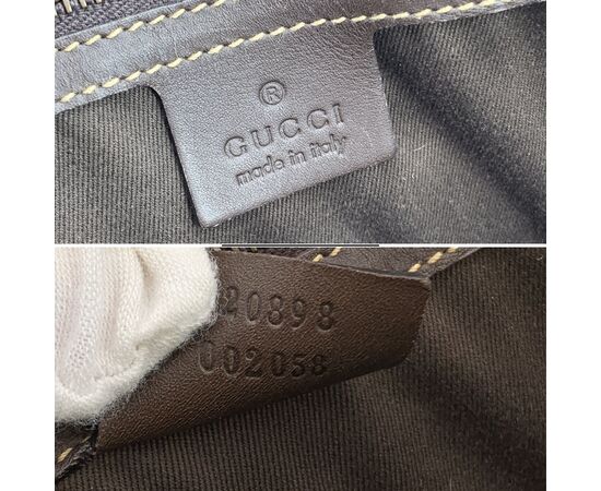 GUCCI Borsa Shopper in Camoscio Col. Marrone M