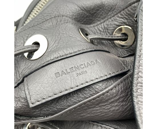 BALENCIAGA Borsa a Tracolla in Pelle Col. Grigio Papier M