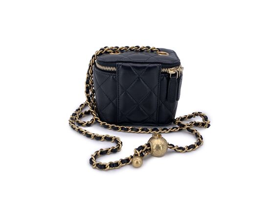 CHANEL Borsa a Tracolla in Pelle Col. Nero Vanity S