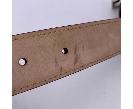 GUCCI Cintura in Pelle Col. Nero GG Buckle