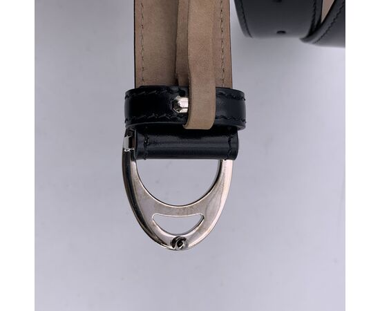 GUCCI Cintura in Pelle Col. Nero GG Buckle
