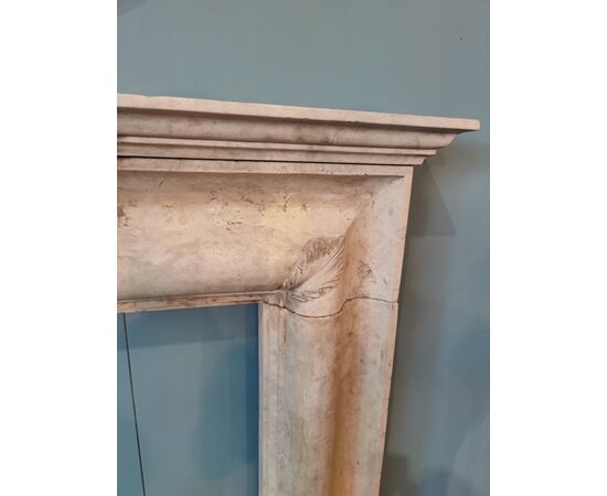 Elegante camino in marmo botticino - 139 x H 130 cm - Venezia