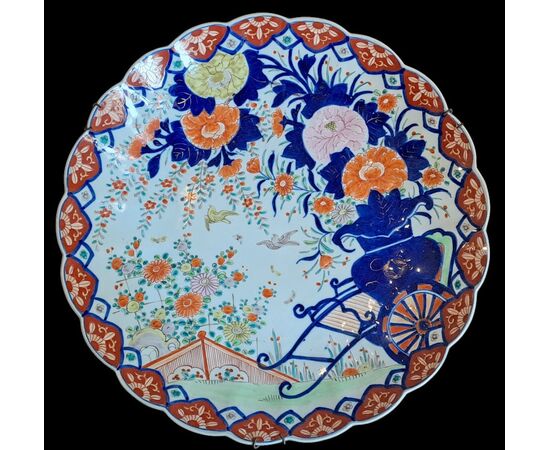 LARGE PORCELAIN PLATE - JAPAN - 19TH CENTURY