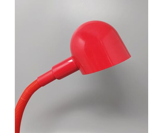 1970s Gorgeous Red Table Lamp by Veneta Lumi. Made in Italy