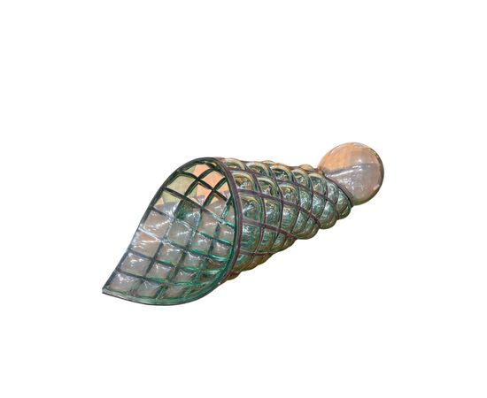 Gae Aulenti per Venini , grande scultura in vetro e ferro
