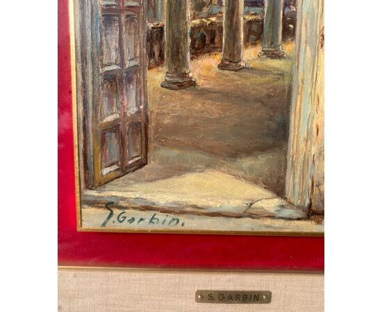 Sebastiano Garbin (Attivo a Trieste nel XX sec.) - Interno della cattedrale di Parenzo.