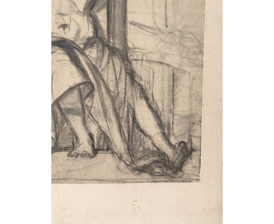Italian draftsman (18th-19th century) - Study for a Saint Sebastian. Italian draftsman (18th-19th century) - Study for a Saint Sebastian.