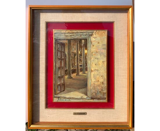 Sebastiano Garbin (Attivo a Trieste nel XX sec.) - Interno della cattedrale di Parenzo.