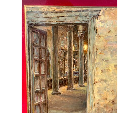 Sebastiano Garbin (Attivo a Trieste nel XX sec.) - Interno della cattedrale di Parenzo.