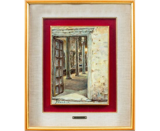 Sebastiano Garbin (Attivo a Trieste nel XX sec.) - Interno della cattedrale di Parenzo.