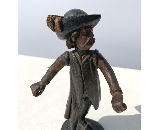 Quattro sculturine da tavolo - Gruppo di popolani - Venezia, fine XVIII secolo. Quattro sculturine da tavolo - Gruppo di popolani - Venezia, fine XVIII secolo.