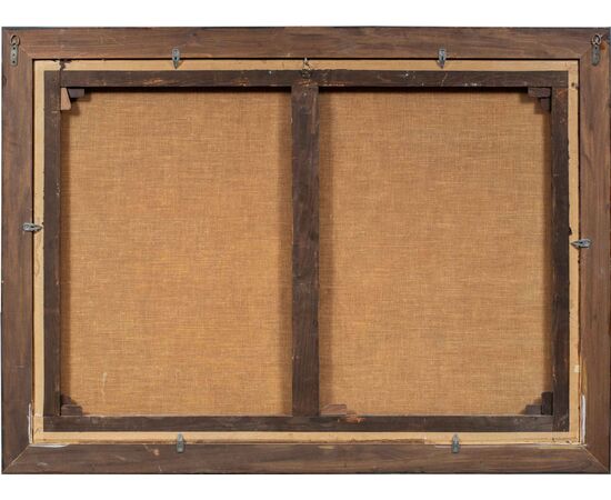 Italian painter (18th century) - Landscape with ruins and figures. Italian painter (18th century) - Landscape with ruins and figures.