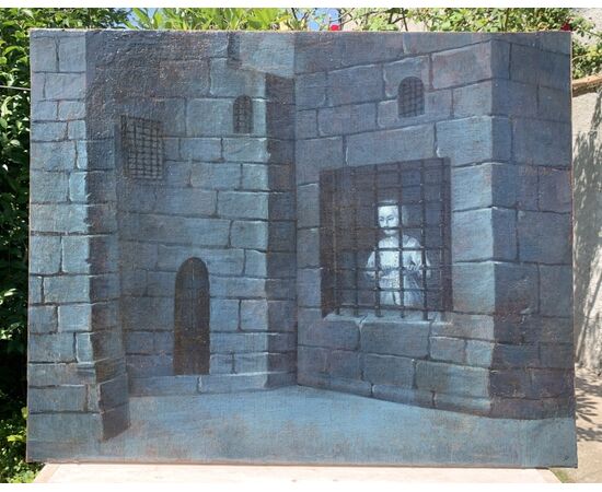 Pittore francese (XVIII sec.) - Giuseppe in prigione. Pittore francese (XVIII sec.) - Giuseppe in prigione.