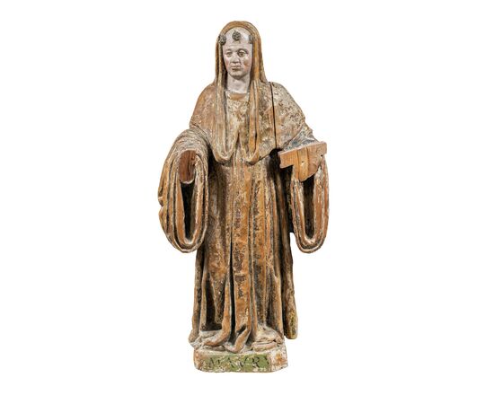 Scultura in legno intagliato - San Mauro. Italia, XVI secolo.