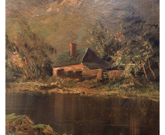 British painter (late 19th century) - View of Loch Lomond at sunset. British painter (late 19th century) - View of Loch Lomond at sunset.