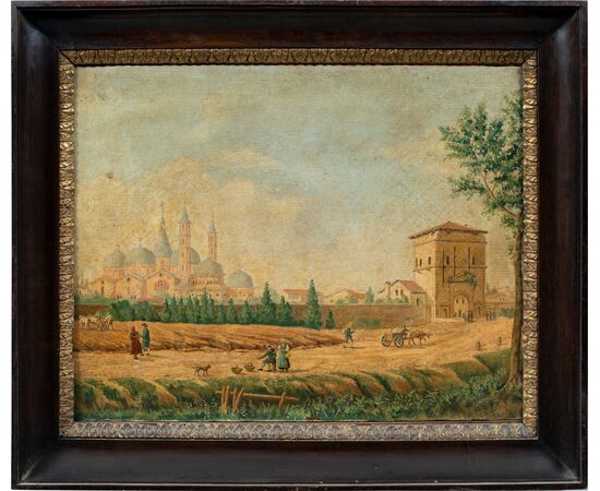 Pittore veneto (XIX sec.) - Padova, Porta Liviana. Pittore veneto (XIX sec.) - Padova, Porta Liviana.