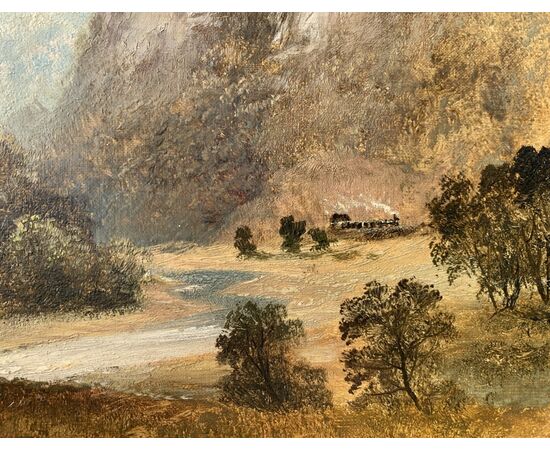 English painter (19th century) - Walk along the path. English painter (19th century) - Walk along the path.