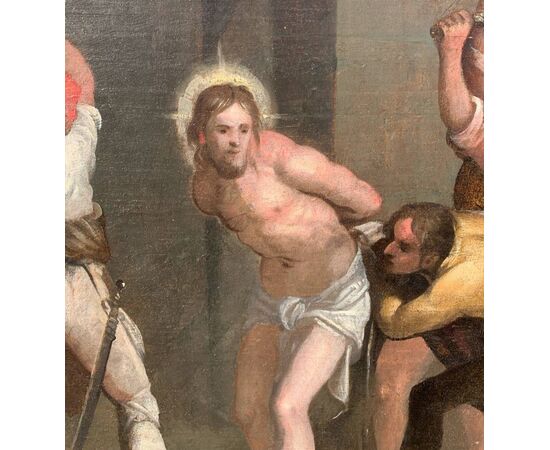 Piero di Giovanni Bonaccorsi, known as Perin del Vaga (Florence 1501 - Rome 1547), workshop of - Flagellation of Christ.
