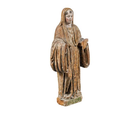 Scultura in legno intagliato - San Mauro. Italia, XVI secolo.