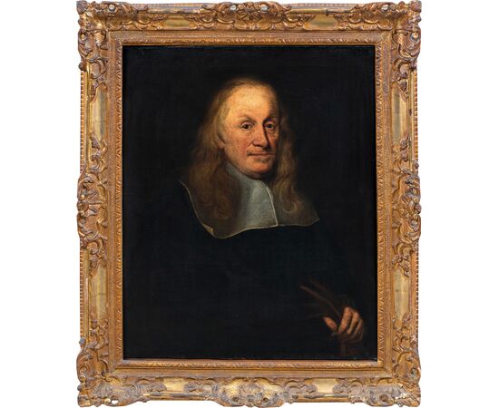 Circle of Nicolaes Maes (Dordrecht 1634 - Amsterdam 1693) - Portrait of a gentleman.