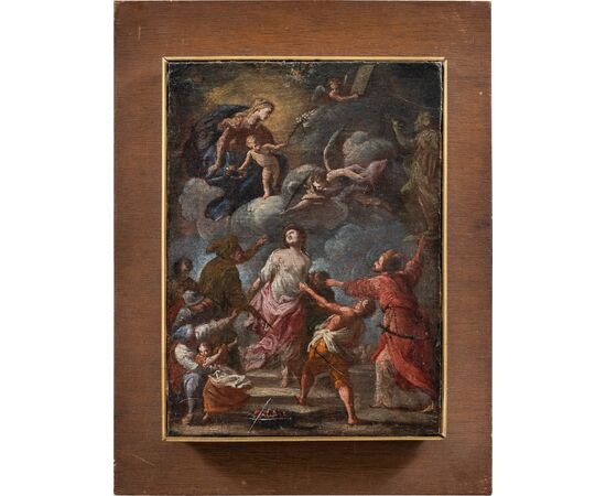 Maestro napoletano (XVII-XVIII sec.) - Bozzetto per martirio di Sant'Agata.