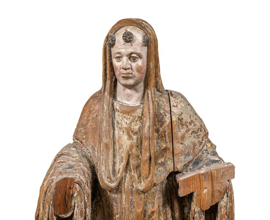 Scultura in legno intagliato - San Mauro. Italia, XVI secolo.