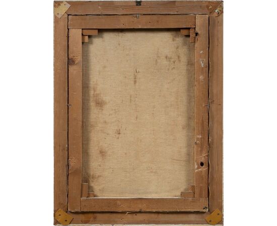 Pittore veneziano (inizi XX sec.) - Veduta di Venezia con canale e gondole.