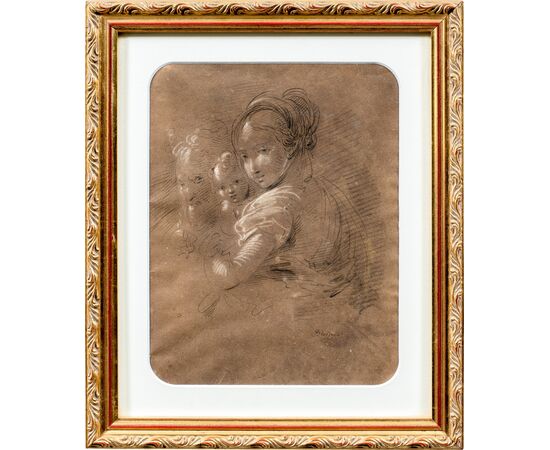 Giuseppe Bernardino Bison (Palmanova 1762 - Milano 1844) - Sacra Famiglia. Giuseppe Bernardino Bison (Palmanova 1762 - Milano 1844) - Sacra Famiglia.