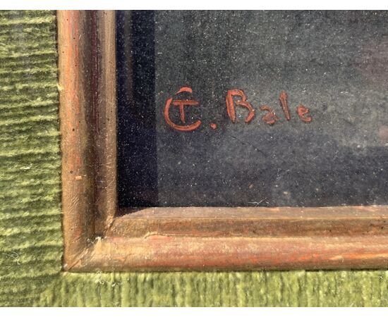 Charles Thomas Bale (British, 1866 - 1895) - Natura morta di pesche. Charles Thomas Bale (British, 1866 - 1895) - Natura morta di pesche.