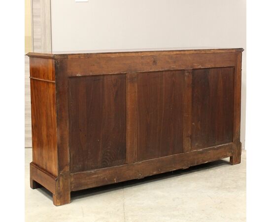 Antica credenza 3 ante Luigi Filippo in noce - epoca '800