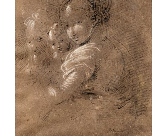 Giuseppe Bernardino Bison (Palmanova 1762 - Milano 1844) - Sacra Famiglia. Giuseppe Bernardino Bison (Palmanova 1762 - Milano 1844) - Sacra Famiglia.