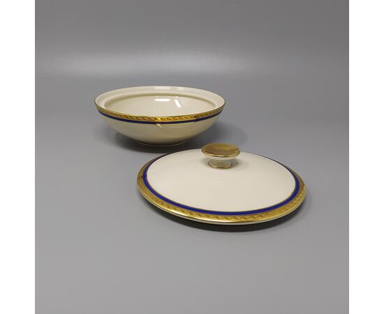 1950s Gorgeous White, Blue and Gold Tea Set/Coffee Set in Bavaria Porcelain. Made in Germany