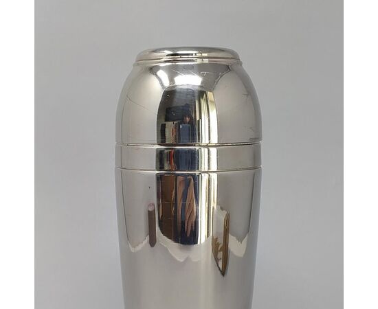 1960s Astonishing Space Age MEPRA Cocktail Shaker in Stainless Steel. Made in Italy