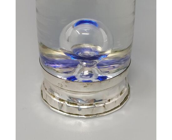 1960s Gorgeous Blue Vase in Murano Glass Made in Italy