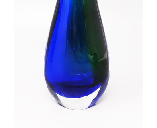 1970s Gorgeous Pair of Vases by Flavio Poli  in Murano Glass. Made in Italy