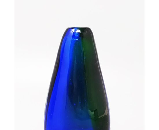 1970s Gorgeous Pair of Vases by Flavio Poli  in Murano Glass. Made in Italy