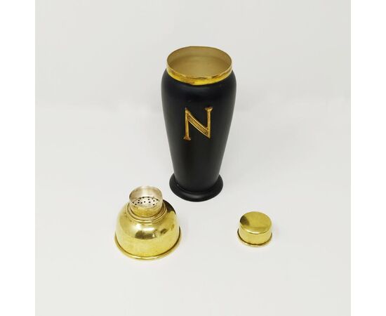 1960s Aldo Tura Modern Italian Brass Cocktail Set for Napoleon Cognac