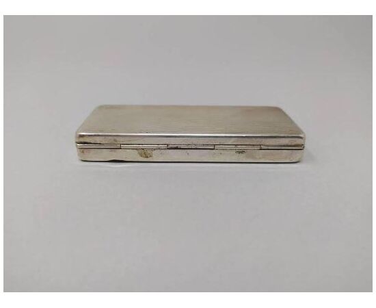 1930s Stunning Rare French Pocket Vintage Rubber Stamp in Silver.