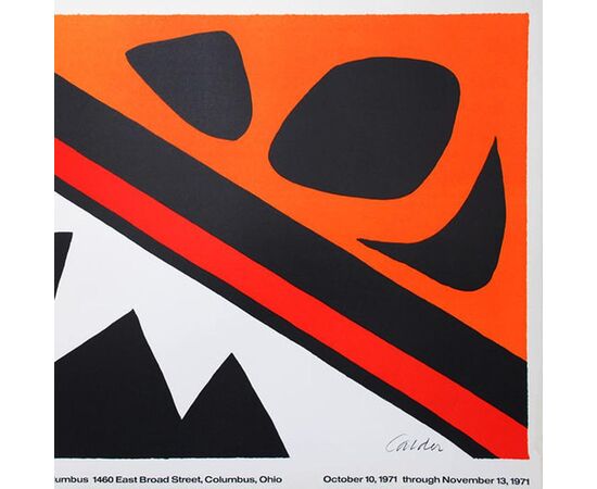 Alexander Calder "La Grenouille Et La Scie Lithograph" 1971