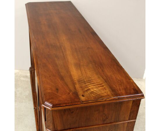Antica credenza 3 ante Luigi Filippo in noce - epoca '800