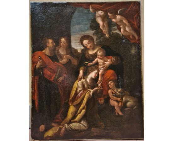 l’Incoronazione di Santa Caterina d’Alessandria con San Paolo, Santa Maddalena e San Giovannino.
