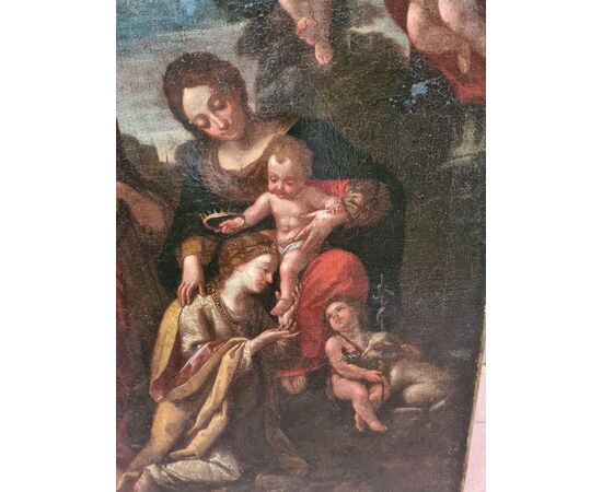l’Incoronazione di Santa Caterina d’Alessandria con San Paolo, Santa Maddalena e San Giovannino.
