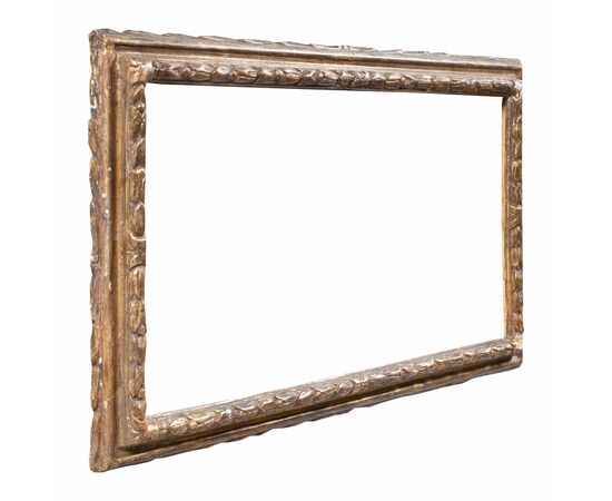 Baroque frame in carved and gilded wood. Lombardy, 17th century.