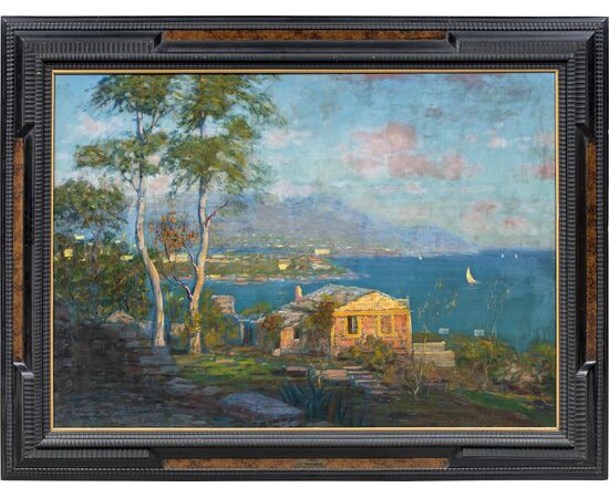 Carlo Costantino Tagliabue (Bresso 1880 - Milan 1960) - The Gulf of Rapallo.
