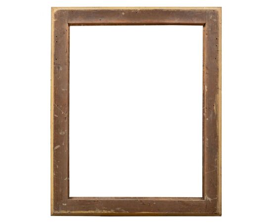 Empire style frame in carved and gilded wood. Italy, 19th century.