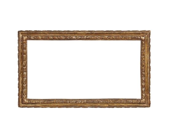 Baroque frame in carved and gilded wood. Lombardy, 17th century.