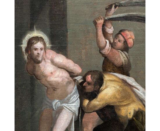Piero di Giovanni Bonaccorsi, detto Perin del Vaga (Firenze 1501 - Roma 1547) bottega di - Flagellazione di Cristo.
