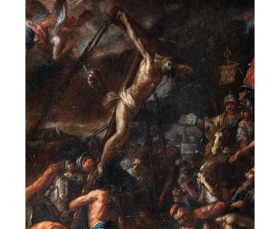 Tuscan Master (17th century) - Raising of the Cross.