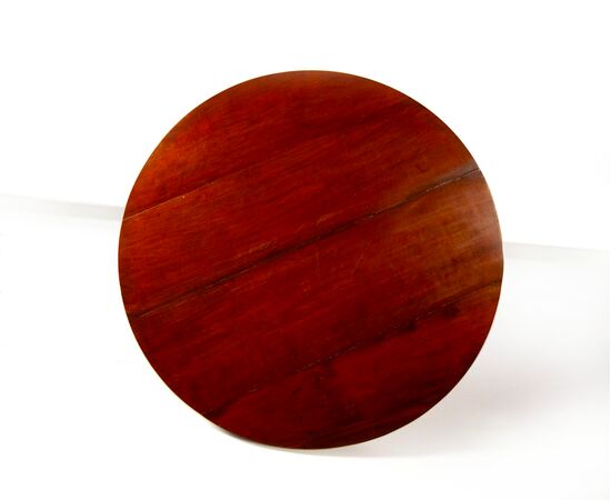 19th century walnut table with circular top